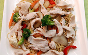 Wokret med kylling i østerssauce